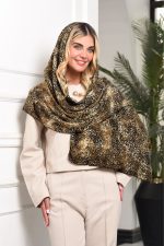 شال ارکیده پلنگی دور دندون بافت سری 60 تایی - Image 7